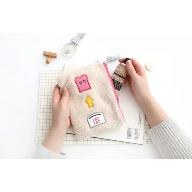 Romane x 10x10 - Brunch Brother Square Pouch - Romane - Accessories, Pouch - Harumio