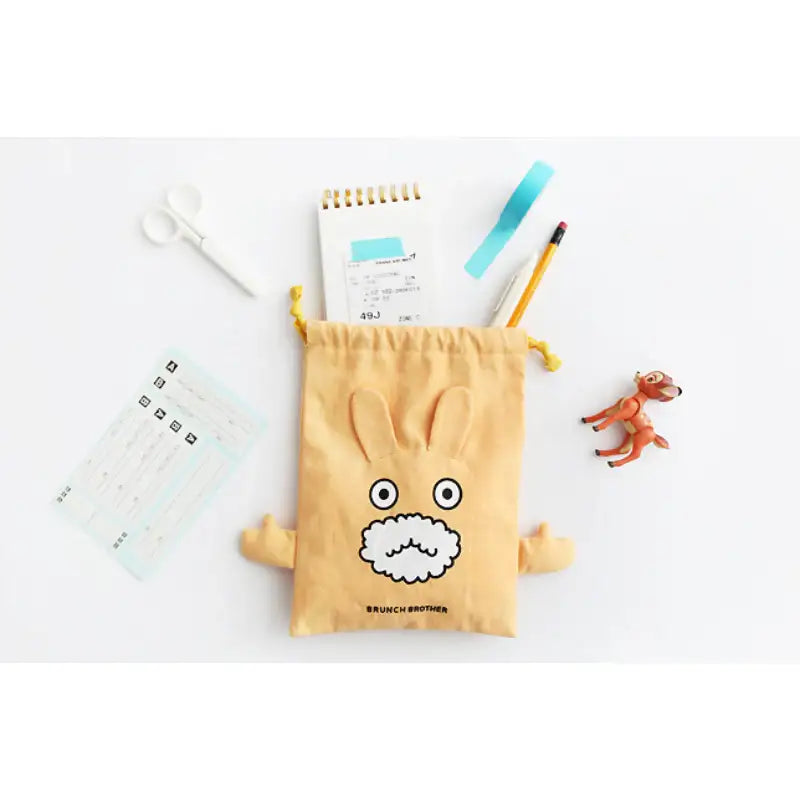 Romane x 10x10 - Brunch Brother String Pouch - Romane - Accessories, Pouch - Harumio