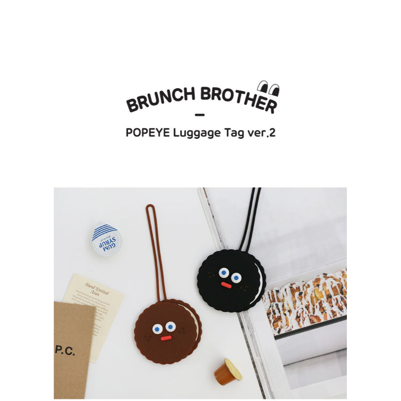 Romane x 10x10 - Brunch Brother Pop Eye Luggage Tag