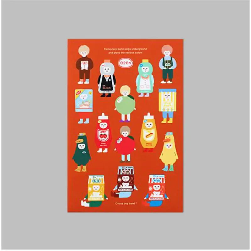 Circus Boy Band - Sticker M 02 - Circus Boy Band - Sticker - Harumio