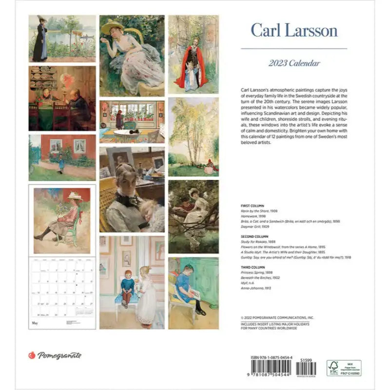 Pomegranate - Carl Larsson Calendar 2023 - Pomegranate - Calendar - Harumio