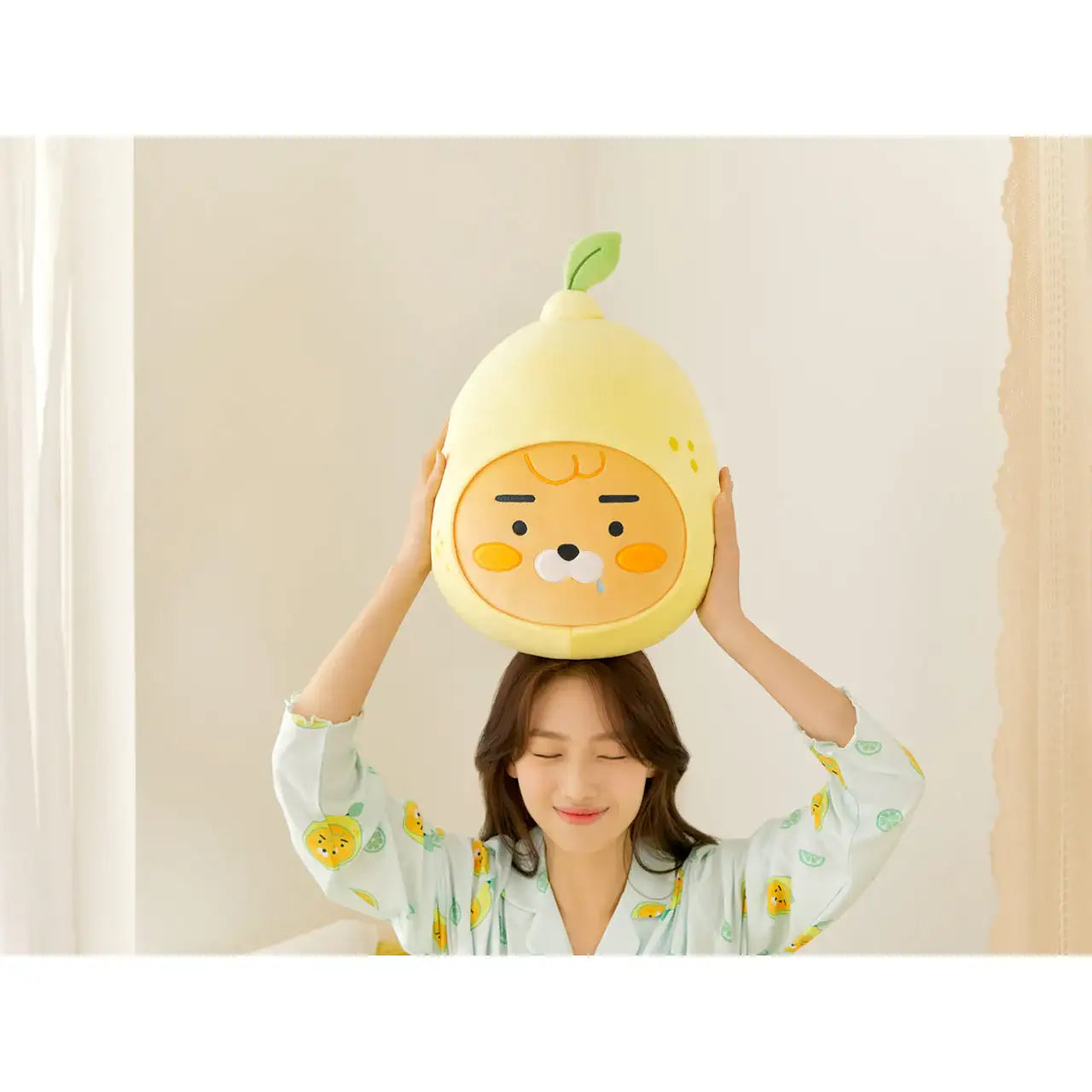 Kakao Friends - Lemon Terrace Face Cushion - Kakao Friends - Plush - Harumio