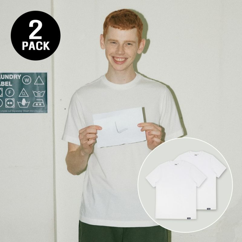 FILA - Basic round cotton T-shirt package