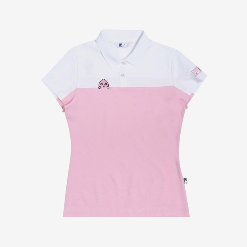 FILA x Kakao Friends Golf - Women's Color Block T-shirt