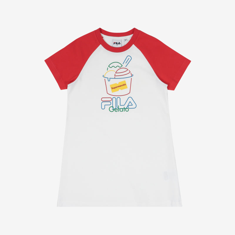 FILA x Supermarché - Kids Short Sleeve T-Shirt Dress