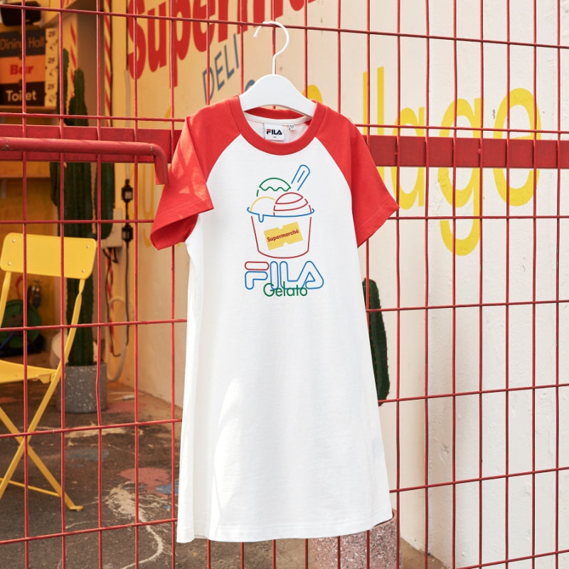 FILA x Supermarché - Kids Short Sleeve T-Shirt Dress