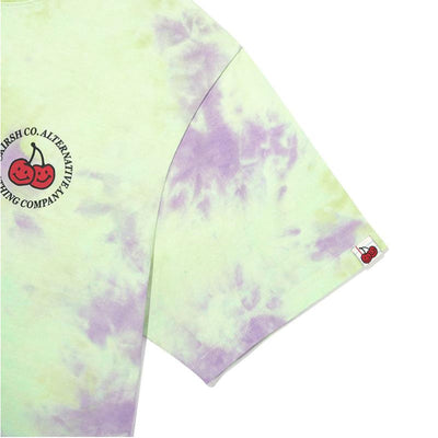 Kirsh - Doodle Cherry Tie-dye Circle Logo T-shirt (Light Green)