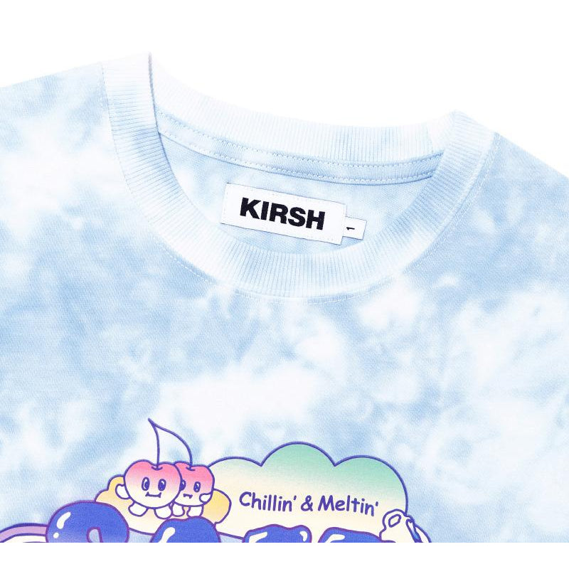 Krish - Witty Bunny Ice Cream Tie-Dye T-Shirt KH (Light Blue)