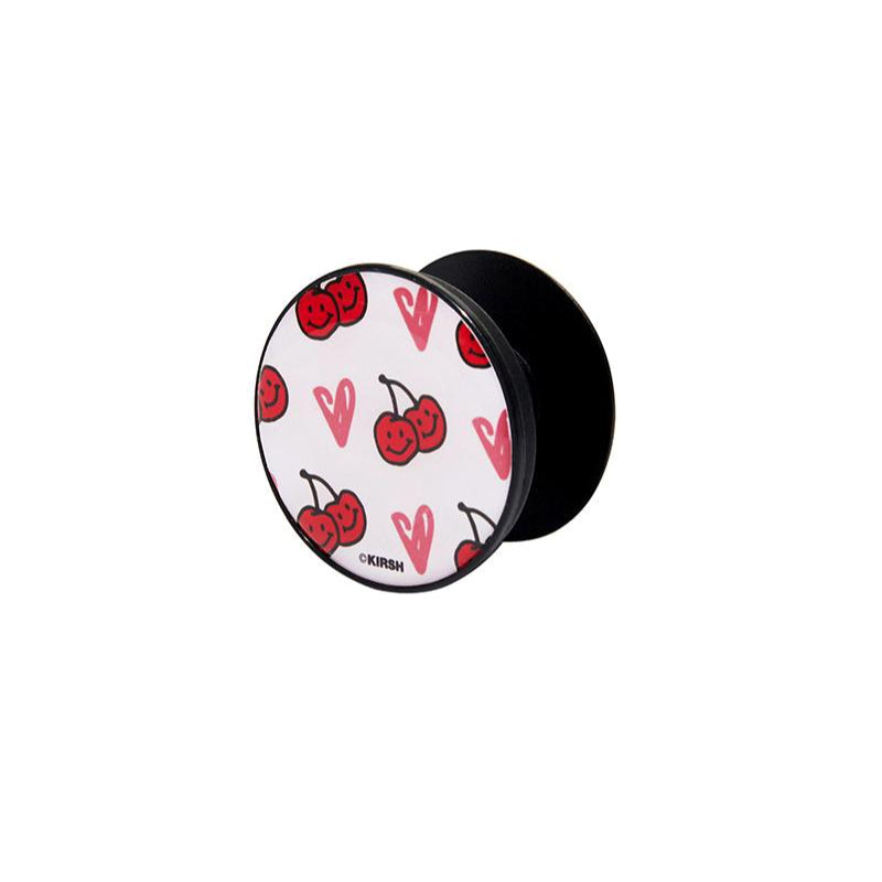 Krish - Doodle Cherry Pattern Smart Tok (White)