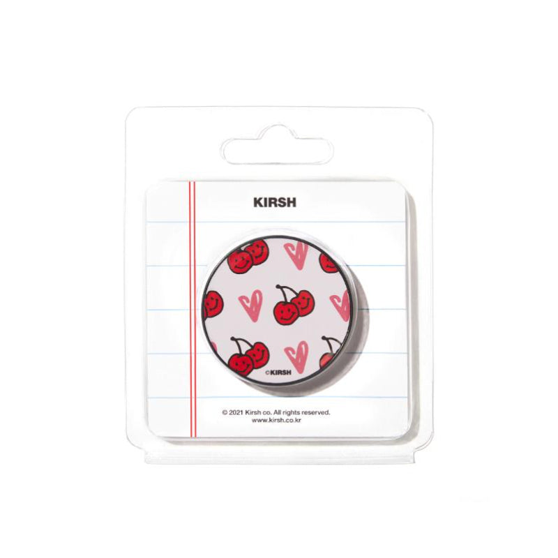 Krish - Doodle Cherry Pattern Smart Tok (White)
