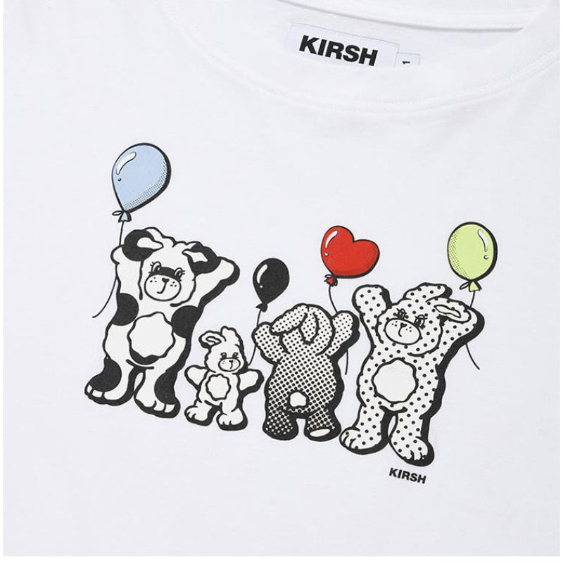 Kirsh - Witty Bunny Graphic Crop Long Sleeve T-shirt