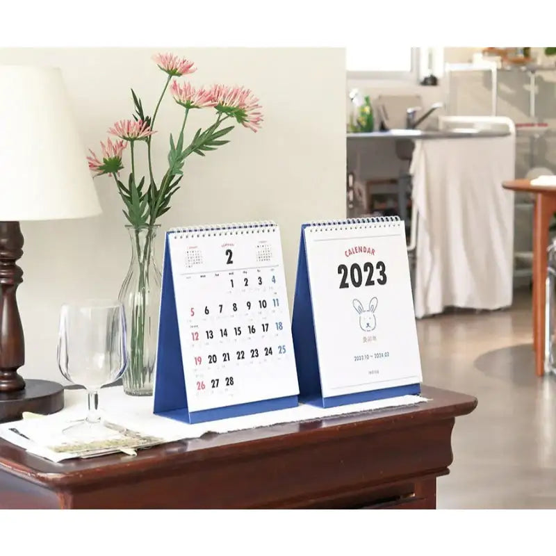 Indigo - 2023 Lunar Korean Retro Desk Calendar - INDIGO - Calendar - Harumio