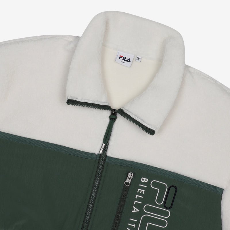 CLEARANCE - FILA x BTS - Go Beyond Collection - Popcorn Boa Fleece Jacket