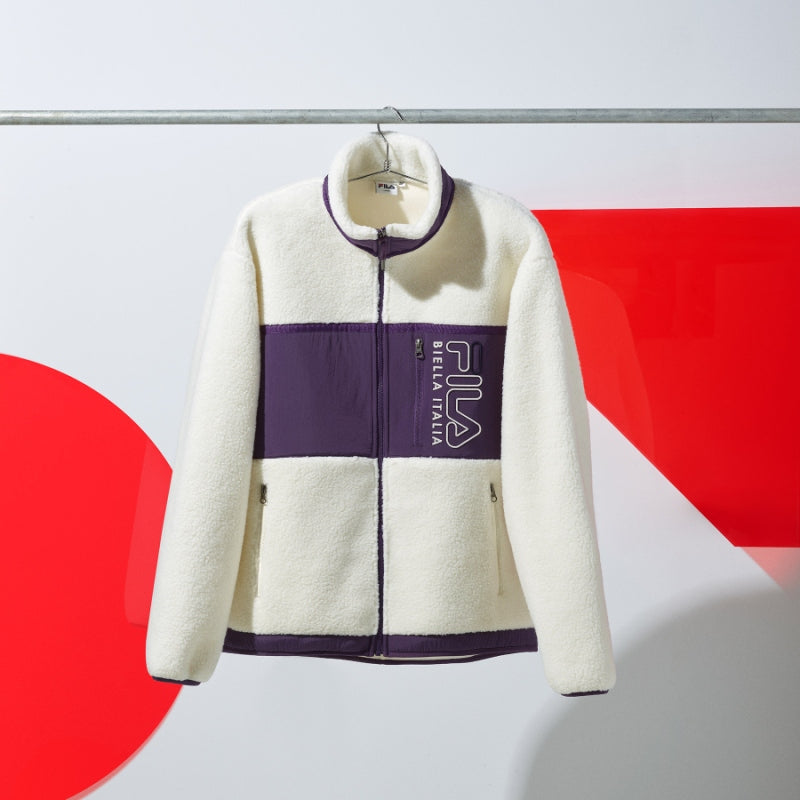 CLEARANCE - FILA x BTS - Go Beyond Collection - Popcorn Boa Fleece Jacket