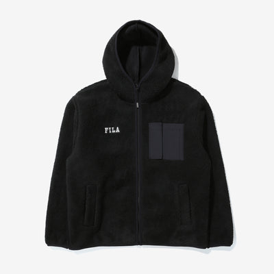 FILA x BTS - Create Your Winter - Popcorn Boa Hooded Jacket