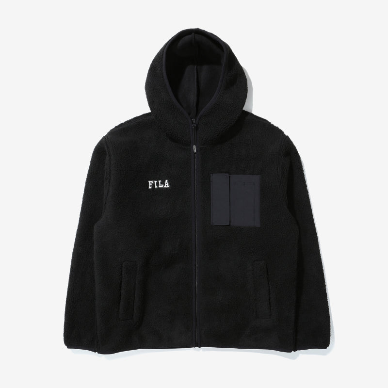 FILA x BTS - Create Your Winter - Popcorn Boa Hooded Jacket