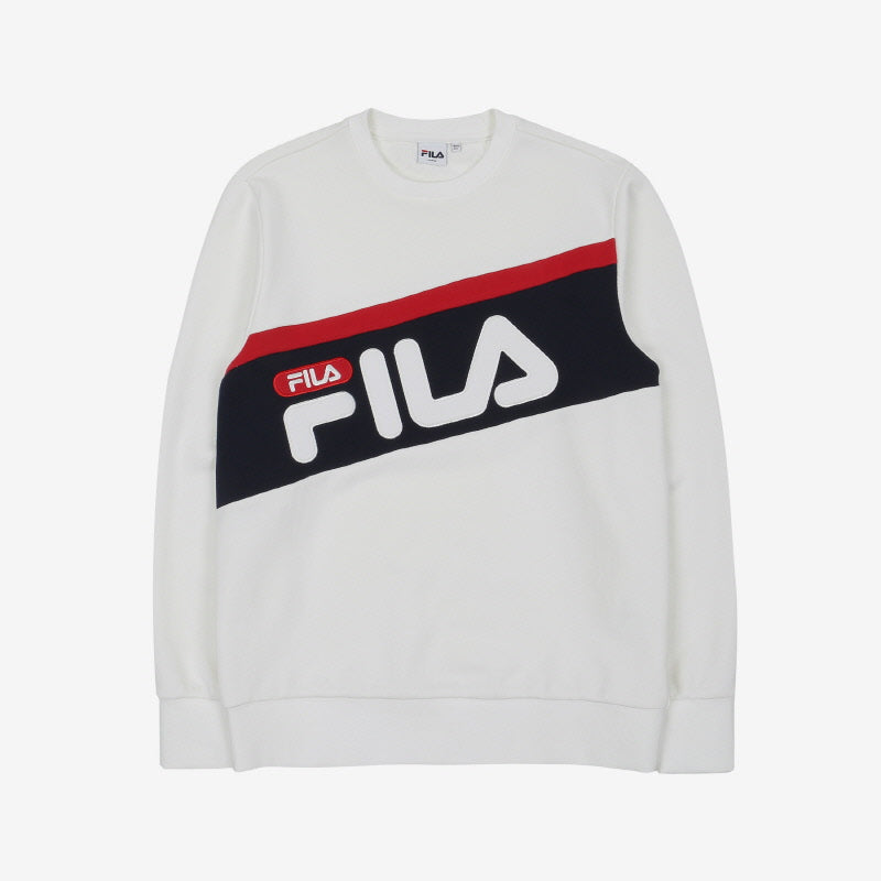 FILA - Heritage Diagonal Logo Sweater - Sweater - Harumio