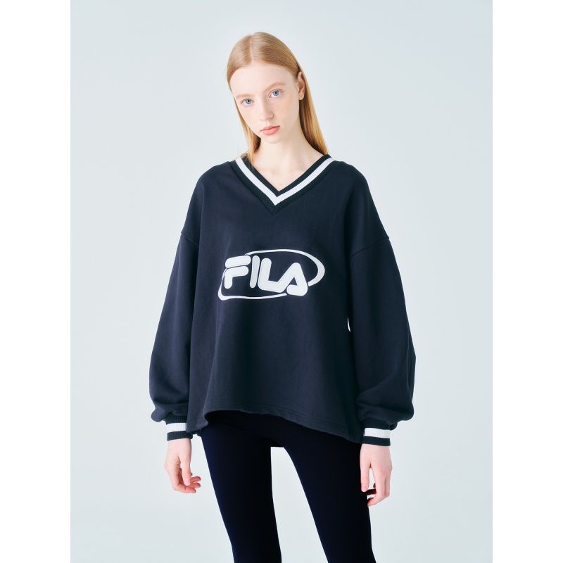 FILA - Heritage Overfit V-neck Sweatshirt