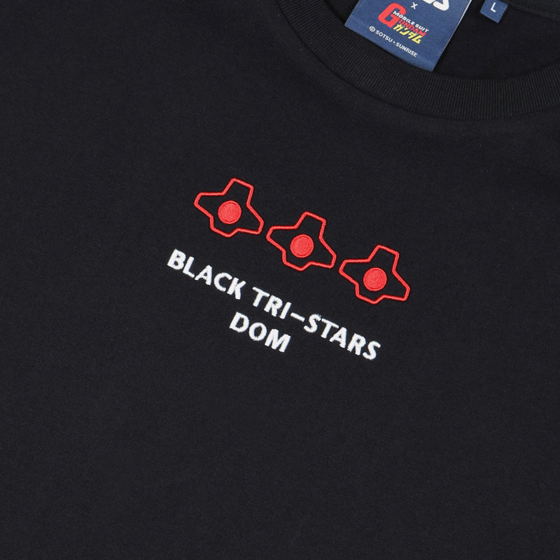 FILA x Gundam - Black Tri-Stars T-shirt