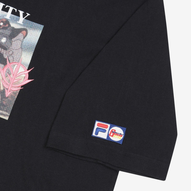FILA x Gundam - Black Tri-Warrior Warrior T-shirt