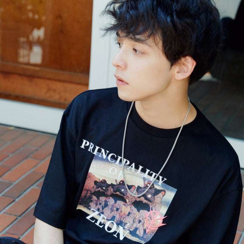 FILA x Gundam - Black Tri-Warrior Warrior T-shirt