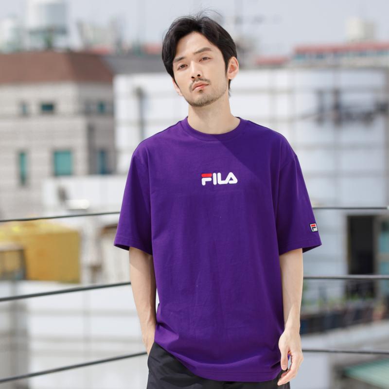 FILA x Jin Yob Kim - ARTIST Graphic Tees - Dark Violet