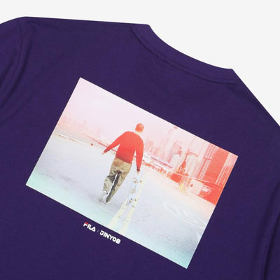 FILA x Jin Yob Kim - ARTIST Graphic Tees - Dark Violet