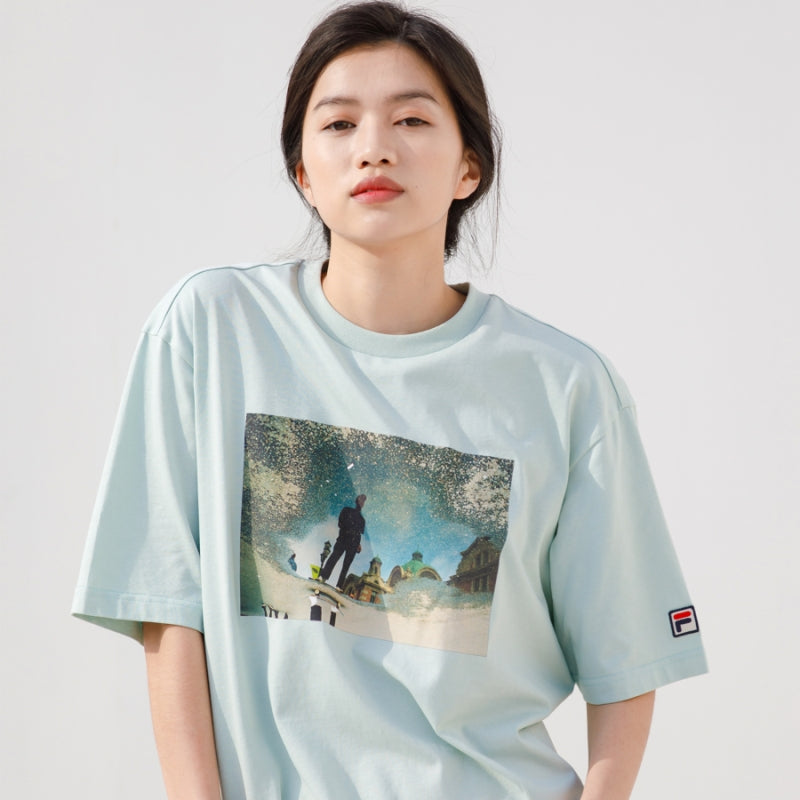FILA x Jin Yob Kim - ARTIST Graphic Tees - Light Mint