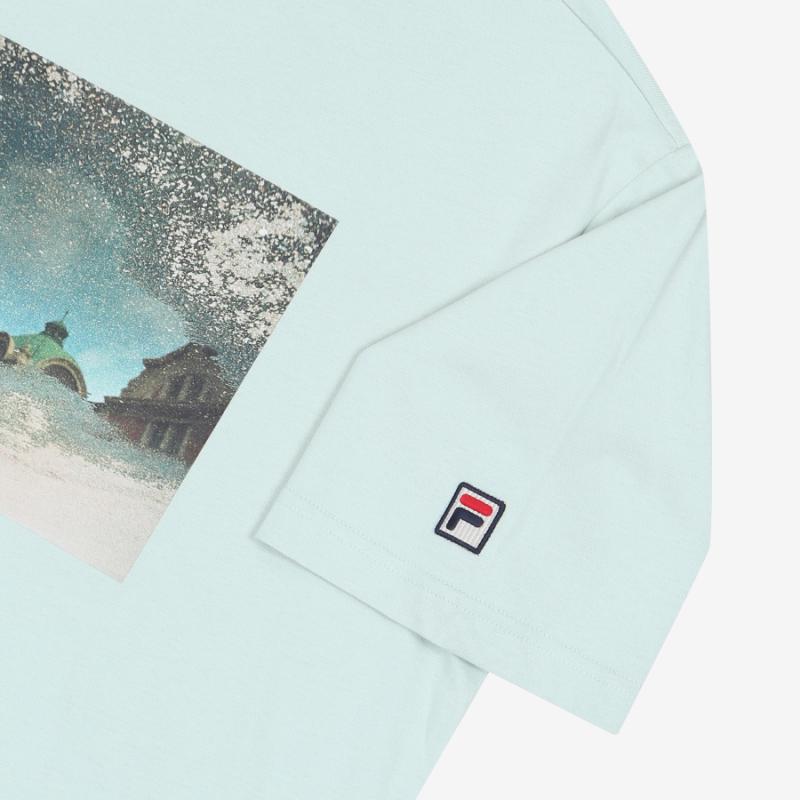 FILA x Jin Yob Kim - ARTIST Graphic Tees - Light Mint
