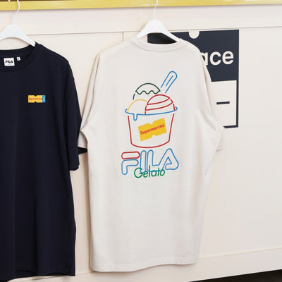 FILA x Supermarché - Vanilla Gelato Short Sleeve T-Shirt