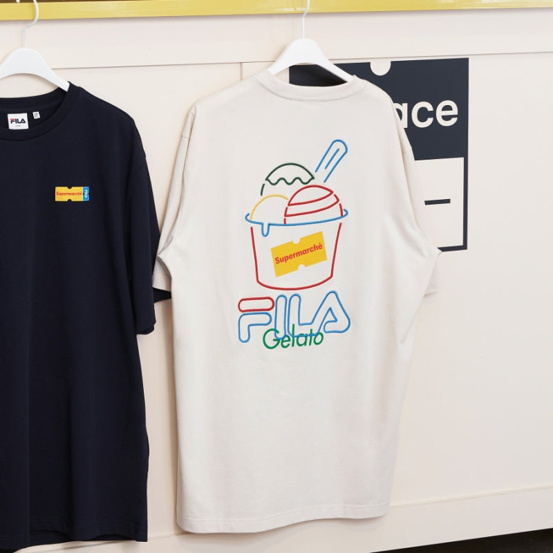 FILA x Supermarché - Vanilla Gelato Short Sleeve T-Shirt