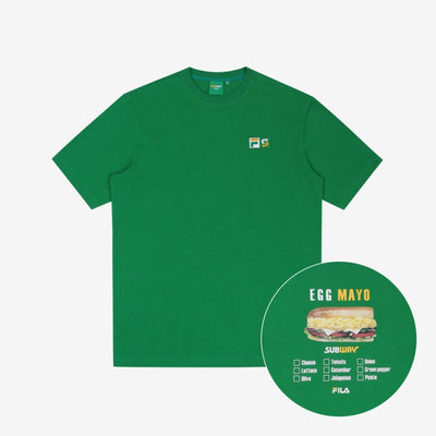 FILA x SUBWAY - Egg Mayo Short Sleeve T-Shirt