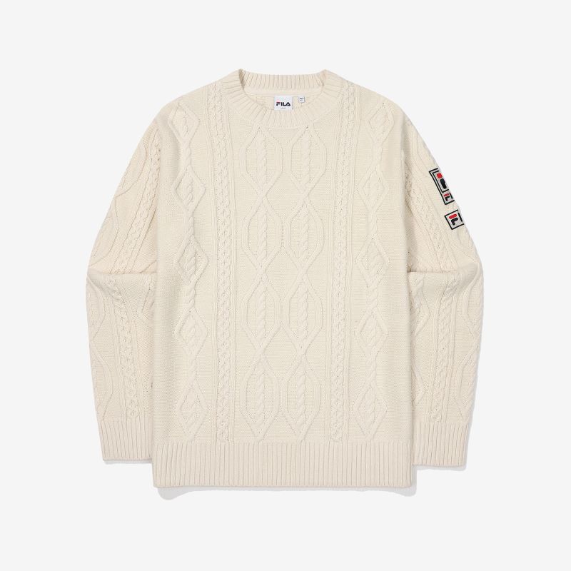FILA - Uni Heritage Regular Fit Cable Sweater
