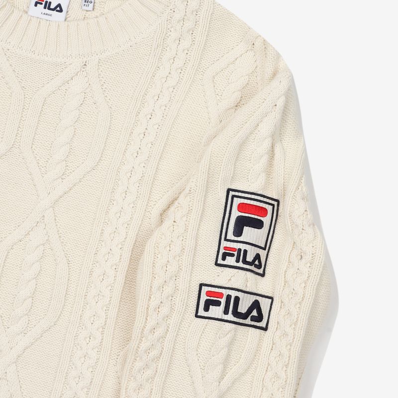 FILA - Uni Heritage Regular Fit Cable Sweater
