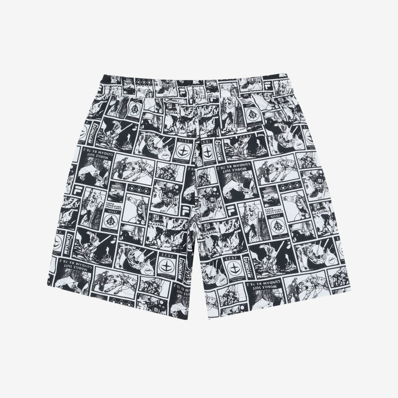 FILA x Gundam - Cartoon Woven Shorts