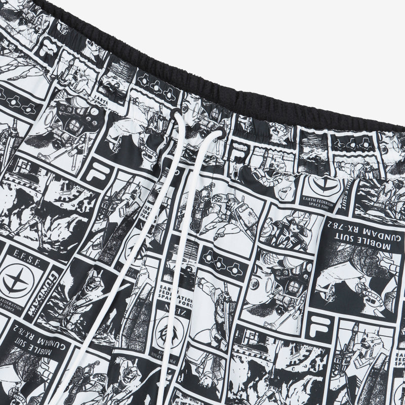 FILA x Gundam - Cartoon Woven Shorts