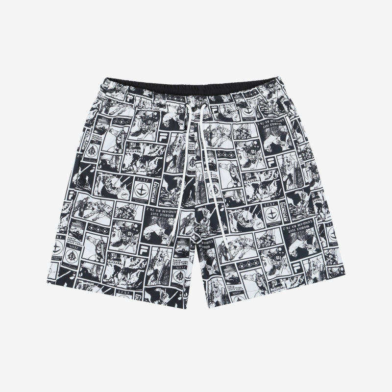FILA x Gundam - Cartoon Woven Shorts