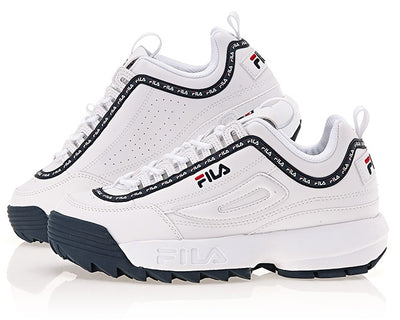 Fila Disruptor 2 - Tapey Tape - White Navy - Shoes - Harumio