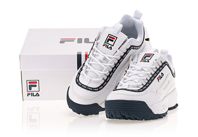 Fila Disruptor 2 - Tapey Tape - White Navy - Shoes - Harumio