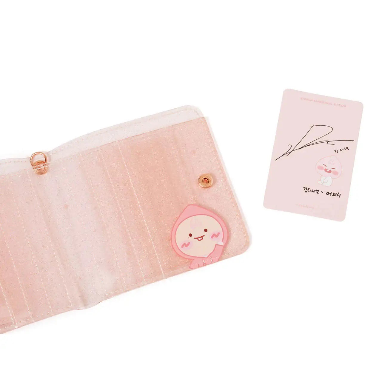 Apeach x KangDaniel - Apeach Glitter Card Wallet - Apeach x KangDaniel - Accessories - Harumio