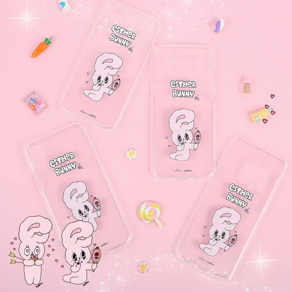 Clue X Esther Bunny - Clear Phone Case for Galaxy S8 - CLUE - Accessories - Harumio