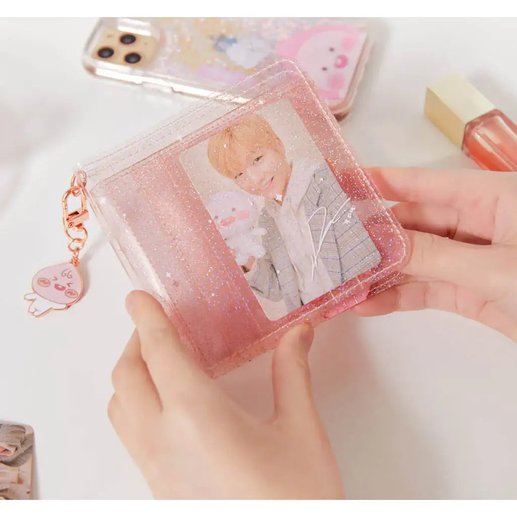 Apeach x KangDaniel - Apeach Glitter Card Wallet - Apeach x KangDaniel - Accessories - Harumio