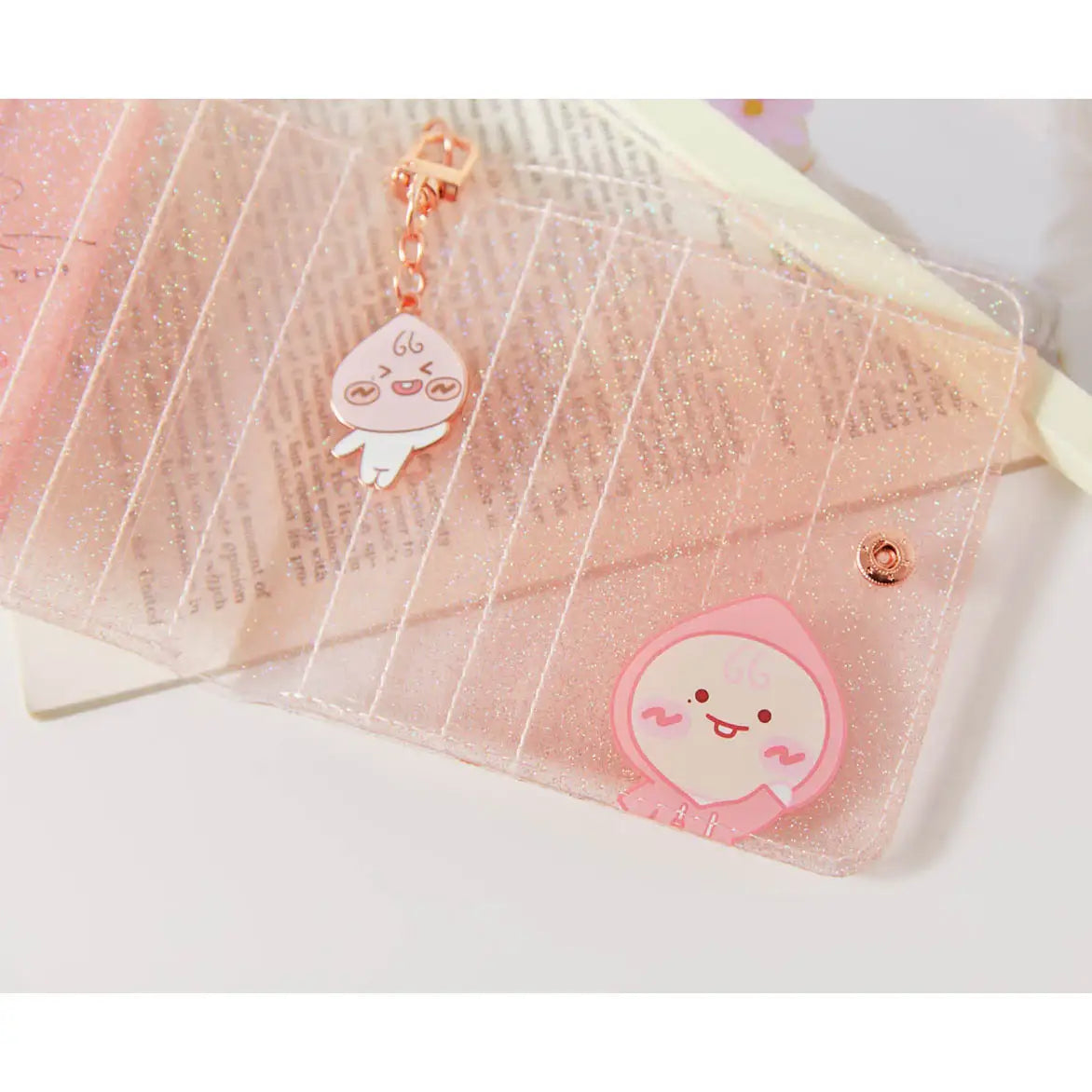 Apeach x KangDaniel - Apeach Glitter Card Wallet - Apeach x KangDaniel - Accessories - Harumio