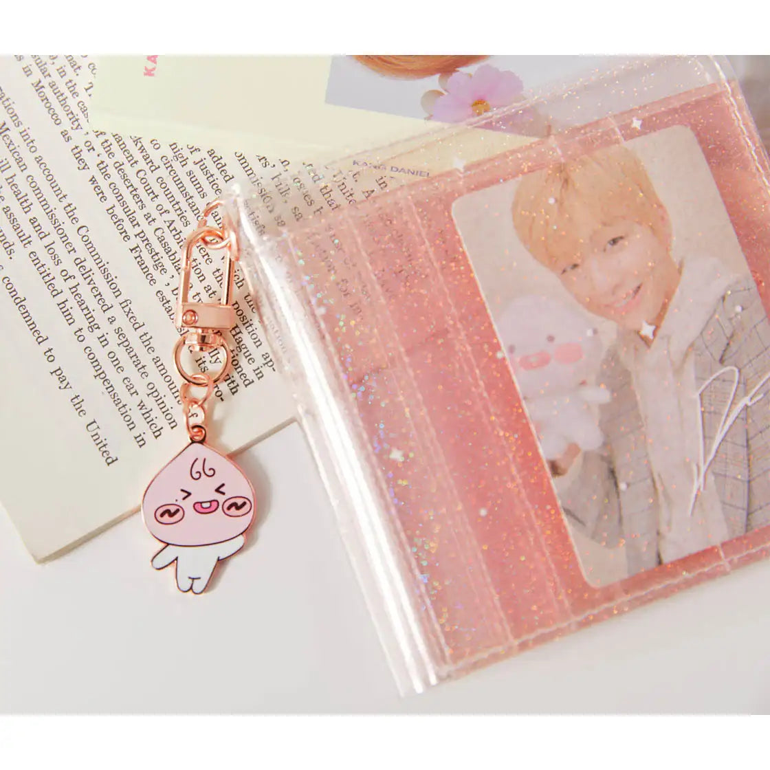 Apeach x KangDaniel - Apeach Glitter Card Wallet - Apeach x KangDaniel - Accessories - Harumio