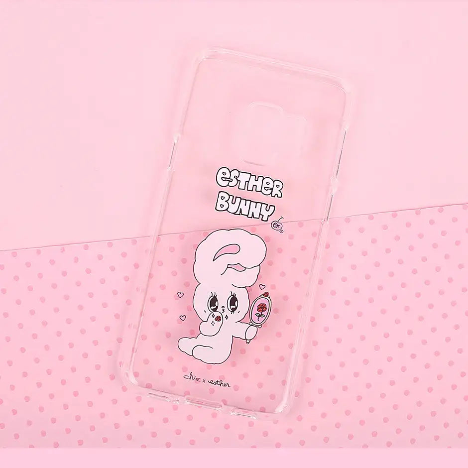 Clue X Esther Bunny - Clear Phone Case for Galaxy S9 - CLUE - Accessories - Harumio