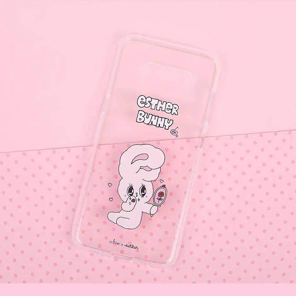 Clue X Esther Bunny - Clear Phone Case for Galaxy S8 - CLUE - Accessories - Harumio