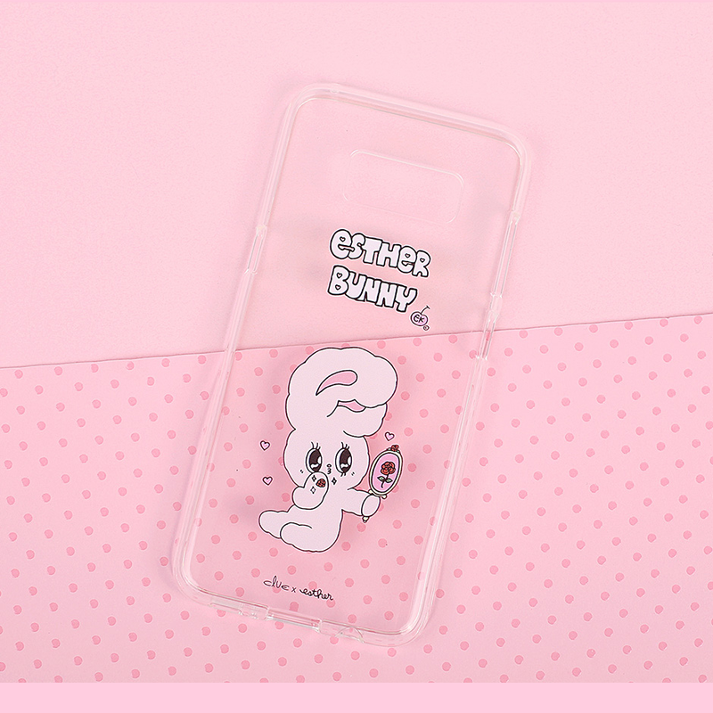 Clue X Esther Bunny - Clear Phone Case for Galaxy S8