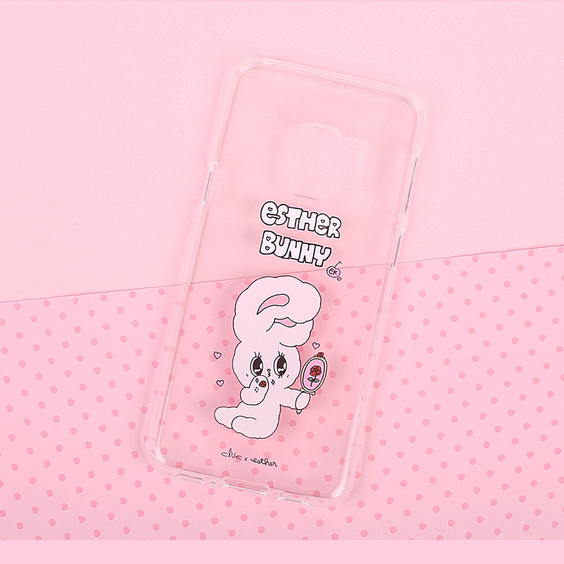 Clue X Esther Bunny - Clear Phone Case for Galaxy S9