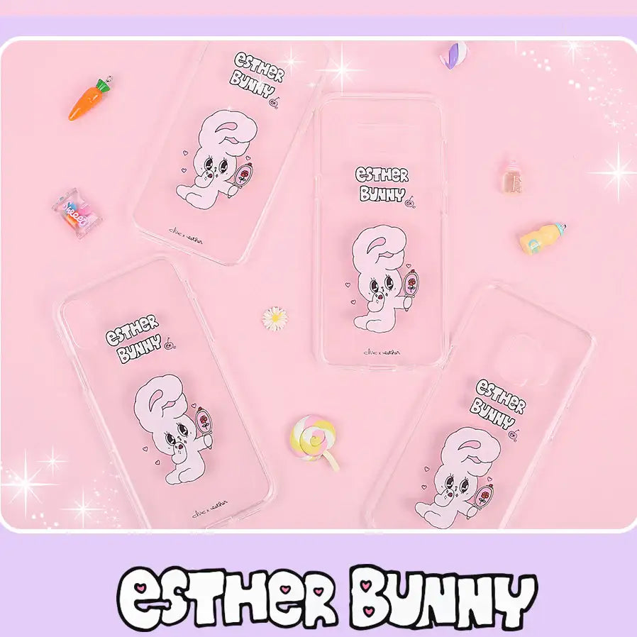 Clue X Esther Bunny - Clear Phone Case for Galaxy S9 - CLUE - Accessories - Harumio