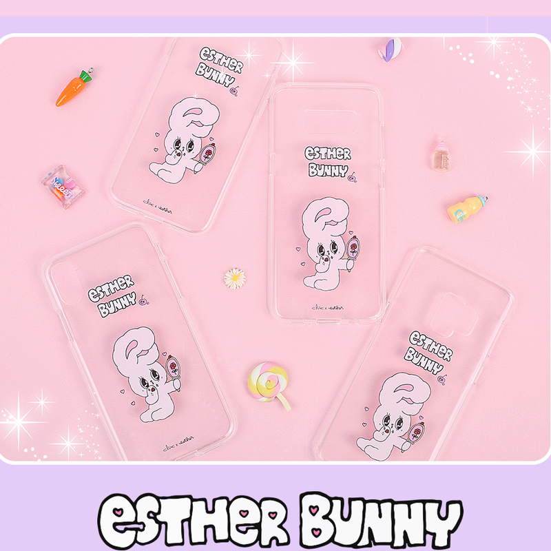 Clue X Esther Bunny - Clear Phone Case for iPhone X / XS